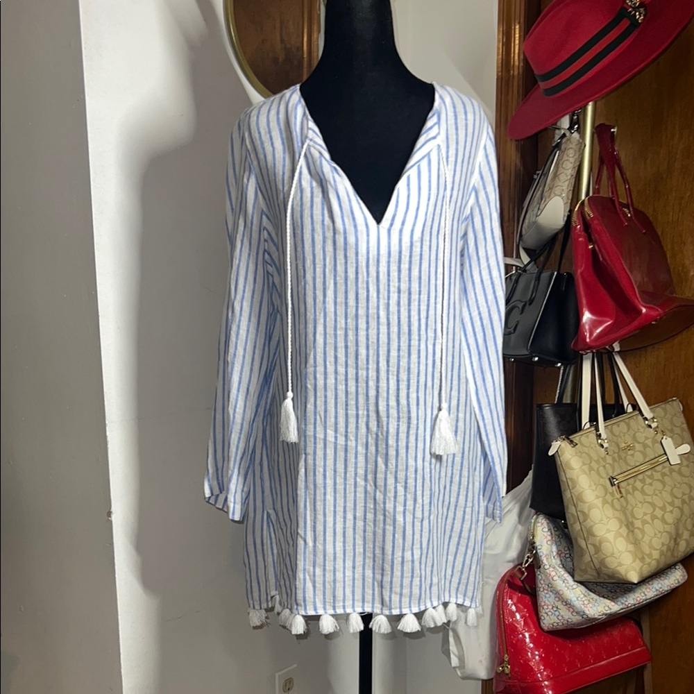 Rachel Zoe Striped Blue and White dresses